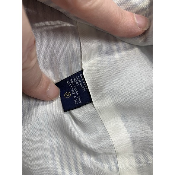 Tommy Hilfiger Seersucker Stripe Blazer Womens 6 Blue White Cotton Jacket - Picture 10 of 10